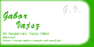 gabor vajsz business card