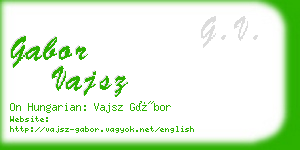 gabor vajsz business card